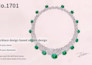 create a hand drawn necklace design with your stone